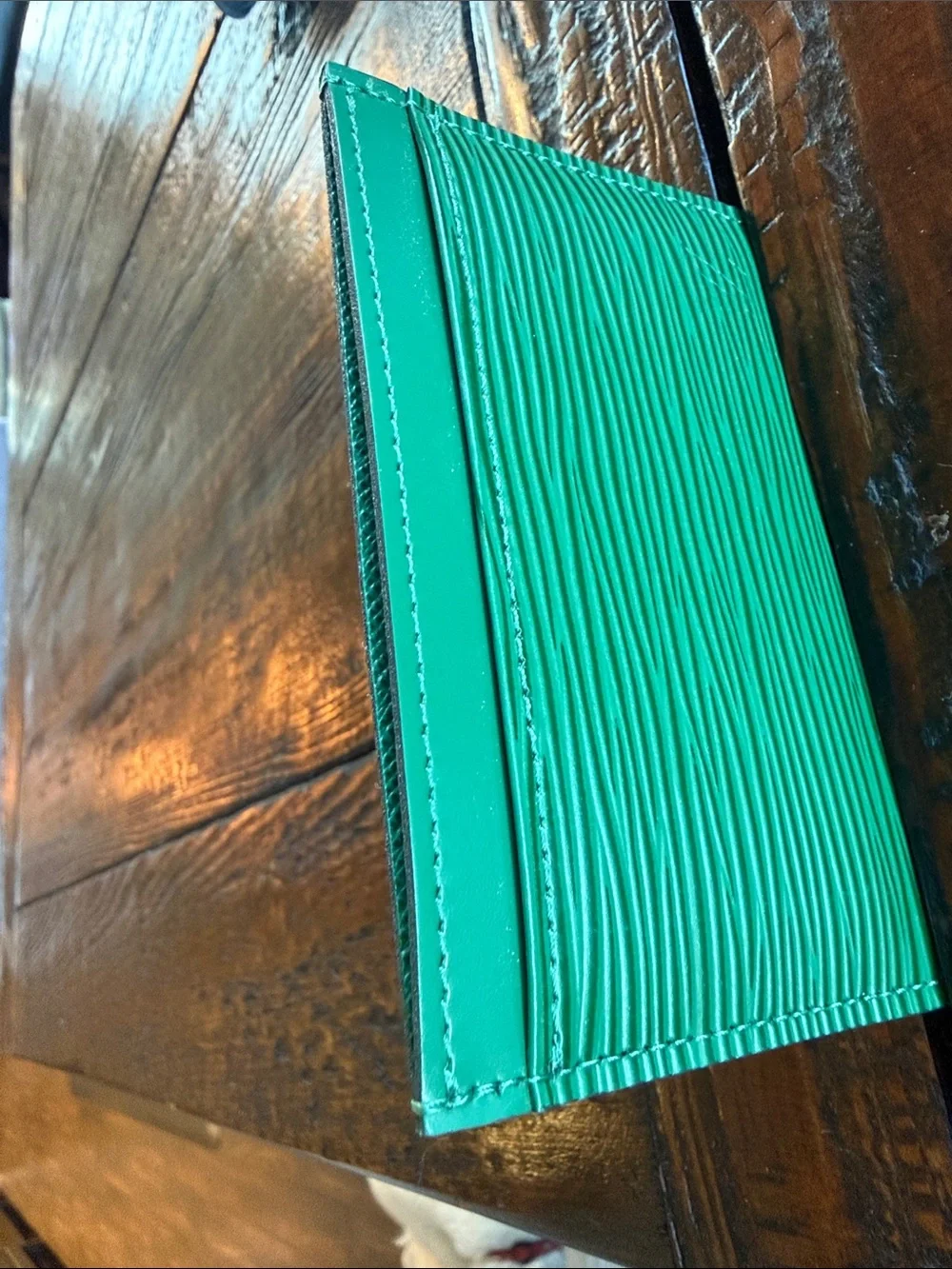 Louis Vuitton Green Epi Leather Card Sleeve